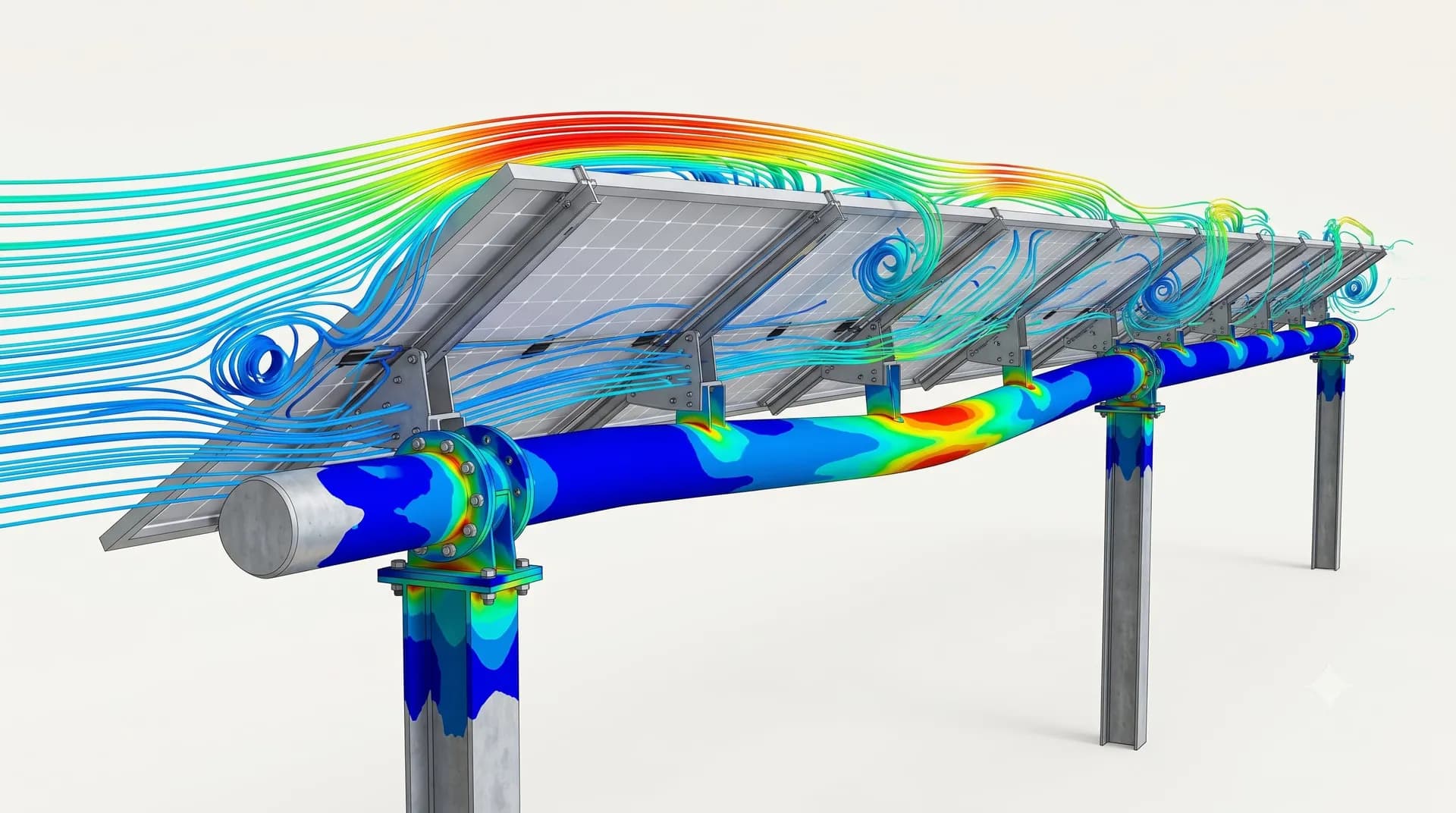 When a Tracker Behaves Like a Bridge Deck: Why Single-Axis Solar Trackers Need FEA, CFD, and Aeroelastic Analysis — Not Just IS 875